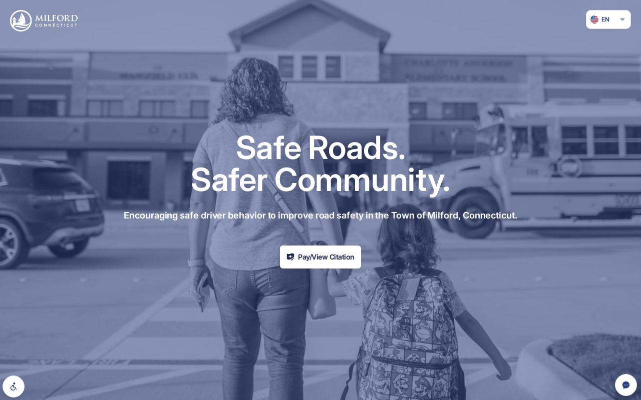 Official Milford camera citation payment portal