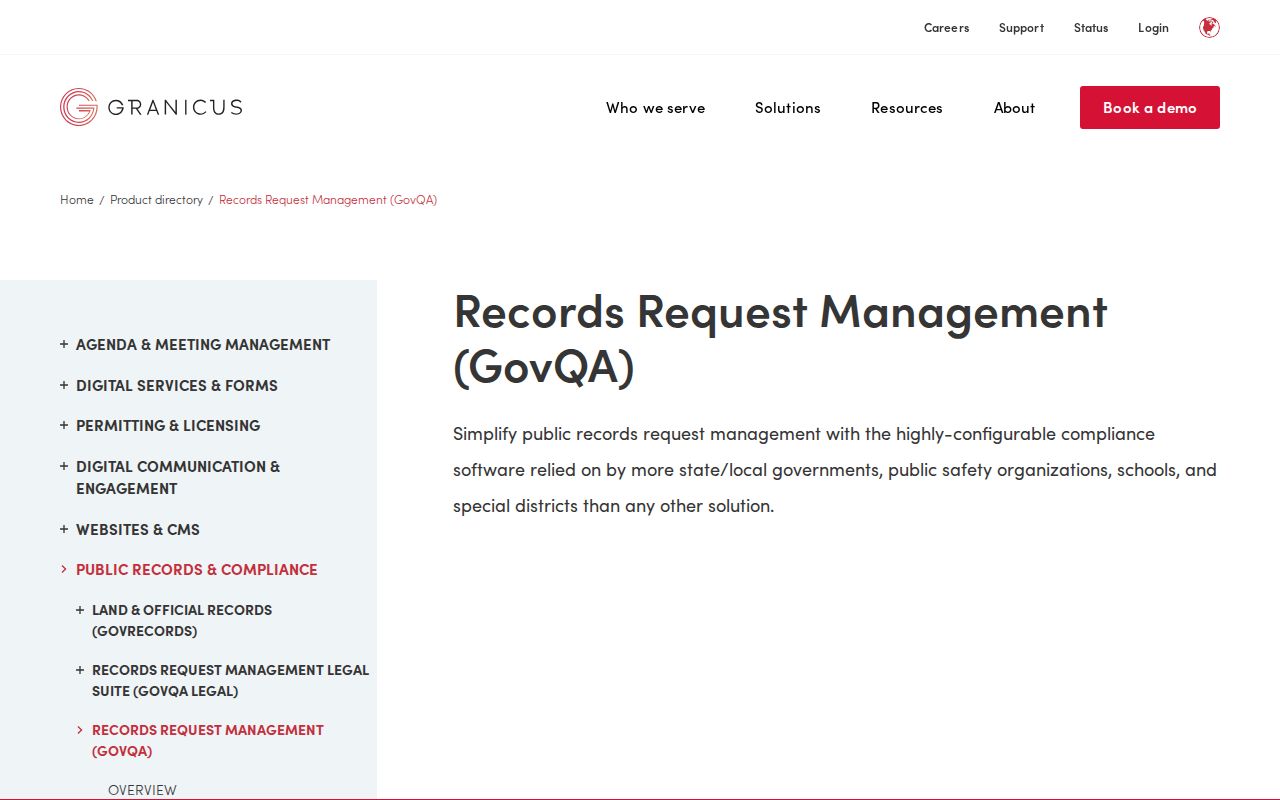 Milford Police GovQA public records request center options